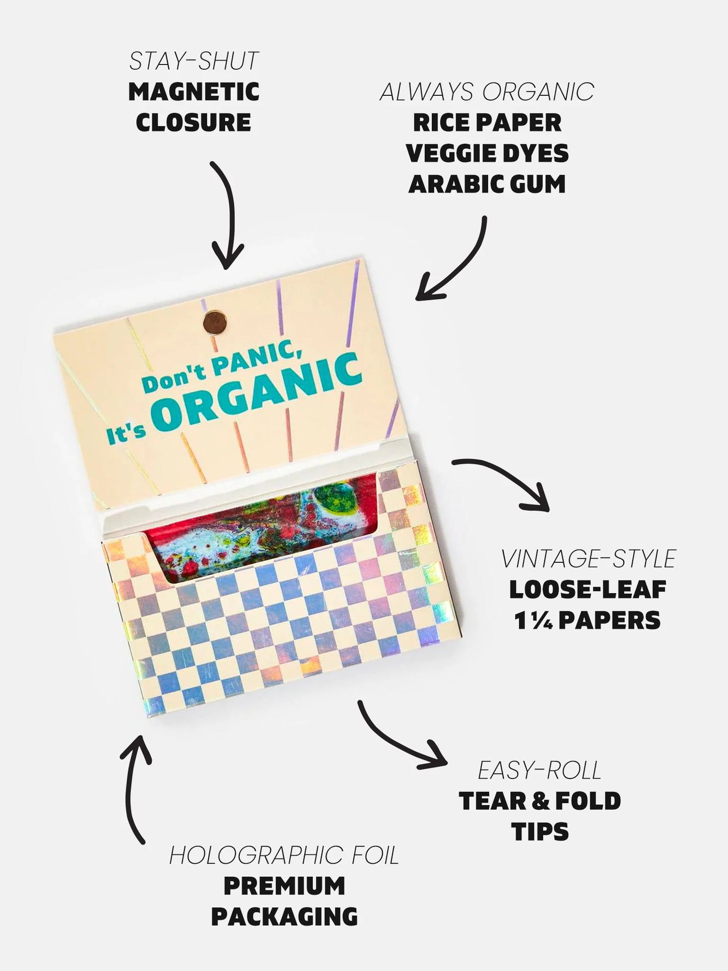 Psychedelic Print Rolling Papers